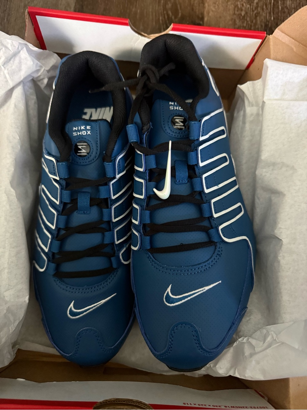 Nike Men’s Shox Athletic Shoes - Blue/Black/White